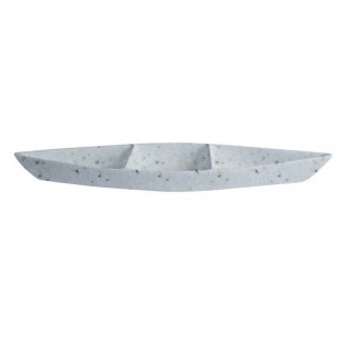 G.E.T. Enterprises BT319-MOD-SB Bugambilia 6.9 Qt. Smooth MOD Finish Sky Blue Granite Resin-Coated Aluminum Deep Boat with Dividers