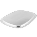Vollrath 82121 Elegant Reflections Stainless Steel Oblong Serving Tray - 24 Vollrath 82121 Elegant Reflections Stainless Steel Oblong Serving Tray - 24