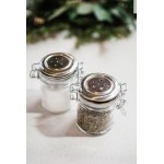 TableCraft H15S&P 1.5 oz. Resealable Salt and Pepper Shaker Glass Jar with Stainless Steel Clip-Top Lid TableCraft H15S&P 1.5 oz. Resealable Salt and Pepper Shaker Glass Jar with Stainless Steel Clip-Top Lid