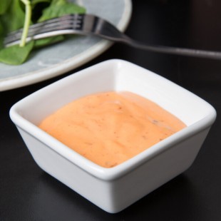 Tuxton GSP-750 TuxTrendz Santorini 3 oz. Bright White Square China Ramekin - 24/Case