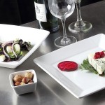 Tuxton GSP-750 TuxTrendz Santorini 3 oz. Bright White Square China Ramekin - 24/Case