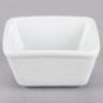 Tuxton GSP-750 TuxTrendz Santorini 3 oz. Bright White Square China Ramekin - 24/Case