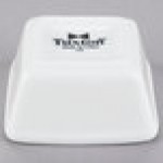 Tuxton GSP-750 TuxTrendz Santorini 3 oz. Bright White Square China Ramekin - 24/Case