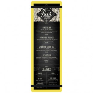 Menu Solutions ACRB-BD Yellow 4 1/4 Menu Solutions ACRB-BD Yellow 4 1/4