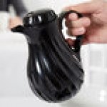 Vollrath 52126 SwirlServe Tilt & Pour 10 oz. Black Beverage Server Vollrath 52126 SwirlServe Tilt & Pour 10 oz. Black Beverage Server
