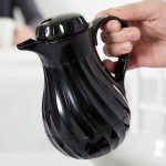 Vollrath 52126 SwirlServe Tilt & Pour 10 oz. Black Beverage Server Vollrath 52126 SwirlServe Tilt & Pour 10 oz. Black Beverage Server
