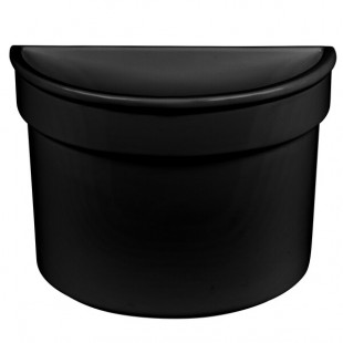 TableCraft CW1312BK 5 Qt. Black Cast Aluminum Half Soup Bowl TableCraft CW1312BK 5 Qt. Black Cast Aluminum Half Soup Bowl