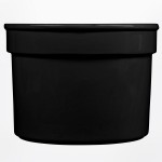 TableCraft CW1312BK 5 Qt. Black Cast Aluminum Half Soup Bowl TableCraft CW1312BK 5 Qt. Black Cast Aluminum Half Soup Bowl
