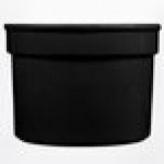 TableCraft CW1312BK 5 Qt. Black Cast Aluminum Half Soup Bowl TableCraft CW1312BK 5 Qt. Black Cast Aluminum Half Soup Bowl