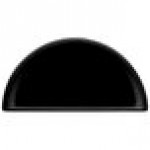 TableCraft CW1312BK 5 Qt. Black Cast Aluminum Half Soup Bowl TableCraft CW1312BK 5 Qt. Black Cast Aluminum Half Soup Bowl