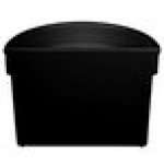 TableCraft CW1312BK 5 Qt. Black Cast Aluminum Half Soup Bowl TableCraft CW1312BK 5 Qt. Black Cast Aluminum Half Soup Bowl