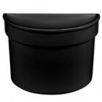 TableCraft CW1312BK 5 Qt. Black Cast Aluminum Half Soup Bowl TableCraft CW1312BK 5 Qt. Black Cast Aluminum Half Soup Bowl