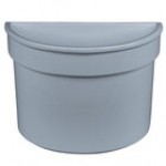 TableCraft CW1312BK 5 Qt. Black Cast Aluminum Half Soup Bowl TableCraft CW1312BK 5 Qt. Black Cast Aluminum Half Soup Bowl