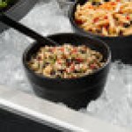 G.E.T. Enterprises FRD22BB Bugambilia 1.5 Qt. Classic Textured Finish Black Resin-Coated Aluminum Miami Round Bowl G.E.T. Enterprises FRD22BB Bugambilia 1.5 Qt. Classic Textured Finish Black Resin-Coated Aluminum Miami Round Bowl
