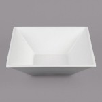G.E.T. Enterprises BSD14WW Bugambilia 3.2 Qt. Classic Textured Finish White Resin-Coated Aluminum Deep Square Bowl G.E.T. Enterprises BSD14WW Bugambilia 3.2 Qt. Classic Textured Finish White Resin-Coated Aluminum Deep Square Bowl