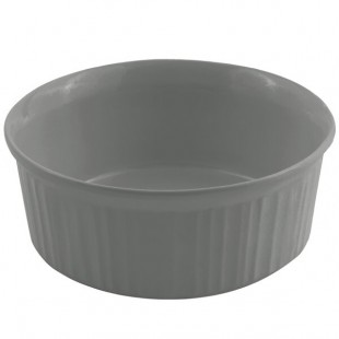 Bon Chef 5053 1.5 Qt. Platinum Gray Sandstone Finish Cast Aluminum Casserole Dish Bon Chef 5053 1.5 Qt. Platinum Gray Sandstone Finish Cast Aluminum Casserole Dish