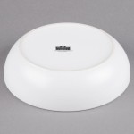 10 Strawberry Street WM-6-WHT Wazee Matte 48 oz. Round White Stoneware Serving Bowl - 2/Case