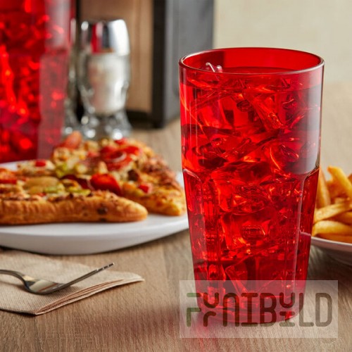 GET 9922-1-R Bahama 22 oz. Red Customizable SAN Plastic Tumbler - 72/Case