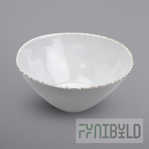GET B-193-UM Urban Mill 6 Qt. Glazed Irregular Round Melamine Bowl - 3/Case