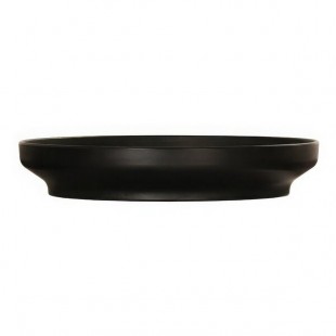 Cal-Mil Nova 132 oz. Black Round Coupe Melamine Bowl / Plate - 6/Case