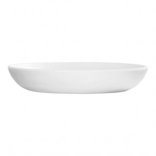 Cal-Mil Carmel 30 oz. Matte White Coupe Melamine Pasta Bowl - 3/Case