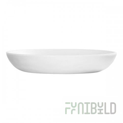 Cal-Mil Carmel 30 oz. Matte White Coupe Melamine Pasta Bowl - 3/Case