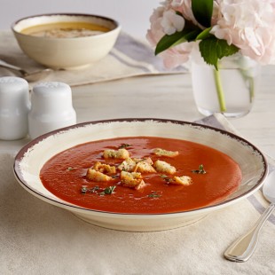 Carlisle 5400353 Mingle 28.5 oz. Sweet Cream Melamine Rimmed Soup Bowl - 6/Case Carlisle 5400353 Mingle 28.5 oz. Sweet Cream Melamine Rimmed Soup Bowl - 6/Case