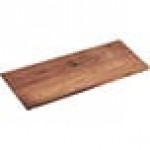 Cal-Mil 1435-1232-78 Mid-Century Walnut Rectangular Riser Shelf - 32