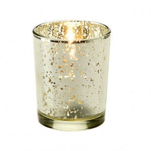 Hollowick 5100 Fleck Gold Glass Tealight Hollowick 5100 Fleck Gold Glass Tealight