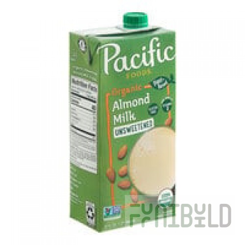 Pacific Foods Organic Unsweetened Vanilla Almond Milk 32 fl. oz. - 12/Case