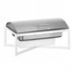 Cal-Mil Juno Full Size White Metal Chafer with Lid 3321-15 Cal-Mil Juno Full Size White Metal Chafer with Lid 3321-15