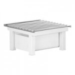 Cal-Mil Juno Full Size White Metal Chafer with Lid 3321-15 Cal-Mil Juno Full Size White Metal Chafer with Lid 3321-15