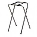 TableCraft 23BK Black-Powder-Coated Metal Tray Stand - 29 1/2