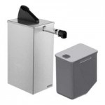 Server Express System Stainless Steel Triple Countertop Pump Dispenser for 1.5 Gallon / 6 Qt. Pouches