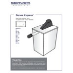 Server Express System Stainless Steel Triple Countertop Pump Dispenser for 1.5 Gallon / 6 Qt. Pouches