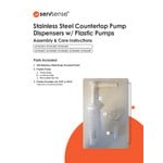 ServSense Quintuple 2 Qt. Stainless Steel Condiment Dispenser - 5 Plastic Pumps, 1 oz. Portions ServSense Quintuple 2 Qt. Stainless Steel Condiment Dispenser - 5 Plastic Pumps, 1 oz. Portions