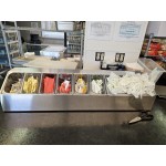 ServSense Large Stainless Steel Hotel Pan Organizer for 1/3 and 1/6 Size Pans ServSense Large Stainless Steel Hotel Pan Organizer for 1/3 and 1/6 Size Pans