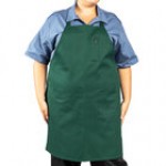 Uncommon Chef 3004 Purple Customizable Poly-Cotton Twill Bib Apron with 3 Pockets - 34