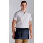 Choice Navy Blue Waist Apron with Black Webbing and 3 Pockets - 12 Choice Navy Blue Waist Apron with Black Webbing and 3 Pockets - 12