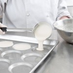 Chicago Metallic 42495 Glazed Aluminized Steel 24 Mold 1.95 oz. Individual ePAN Hamburger Bun / Muffin Top / Cookie Pan - 17 3/4 Chicago Metallic 42495 Glazed Aluminized Steel 24 Mold 1.95 oz. Individual ePAN Hamburger Bun / Muffin Top / Cookie Pan - 17 3/4