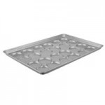 Chicago Metallic 42495 Glazed Aluminized Steel 24 Mold 1.95 oz. Individual ePAN Hamburger Bun / Muffin Top / Cookie Pan - 17 3/4 Chicago Metallic 42495 Glazed Aluminized Steel 24 Mold 1.95 oz. Individual ePAN Hamburger Bun / Muffin Top / Cookie Pan - 17 3/4