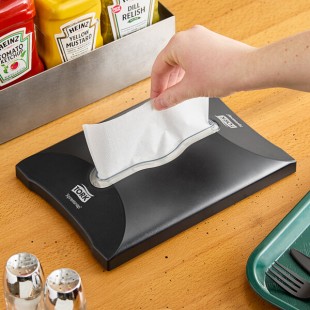 Tork Xpressnap Signature 1,000 Capacity Black Interfold In-Counter Napkin Dispenser N4 Tork Xpressnap Signature 1,000 Capacity Black Interfold In-Counter Napkin Dispenser N4