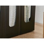 Choice Black 4-Section Adjustable Slanted Countertop Cup and Lid Organizer