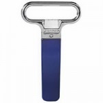 Franmara Ahh Super! Brass-Plated Two-Prong Customizable Cork Extractor with Burgundy Sheath 2126-03