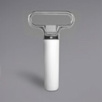 Franmara Ahh Super! Brass-Plated Two-Prong Customizable Cork Extractor with Burgundy Sheath 2126-03