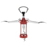 Franmara 2039-03 Tavern Customizable Wing Corkscrew with Burgundy Body