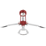 Franmara 2039-03 Tavern Customizable Wing Corkscrew with Burgundy Body