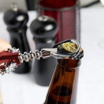 Franmara 2039-03 Tavern Customizable Wing Corkscrew with Burgundy Body