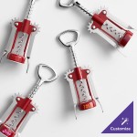 Franmara 2039-03 Tavern Customizable Wing Corkscrew with Burgundy Body