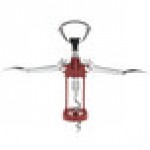 Franmara 2039-03 Tavern Customizable Wing Corkscrew with Burgundy Body